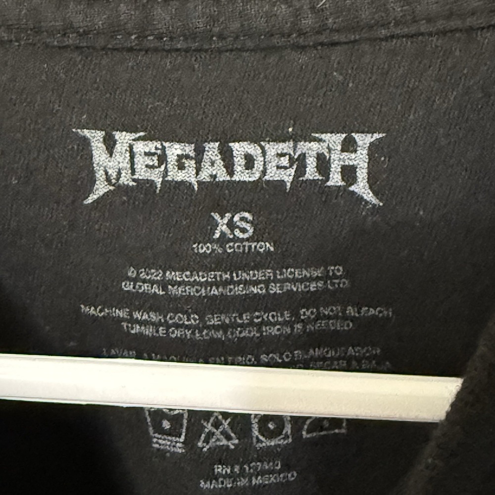 Megadeth T-Shirt Size XS Black - Picture 4 of 4
